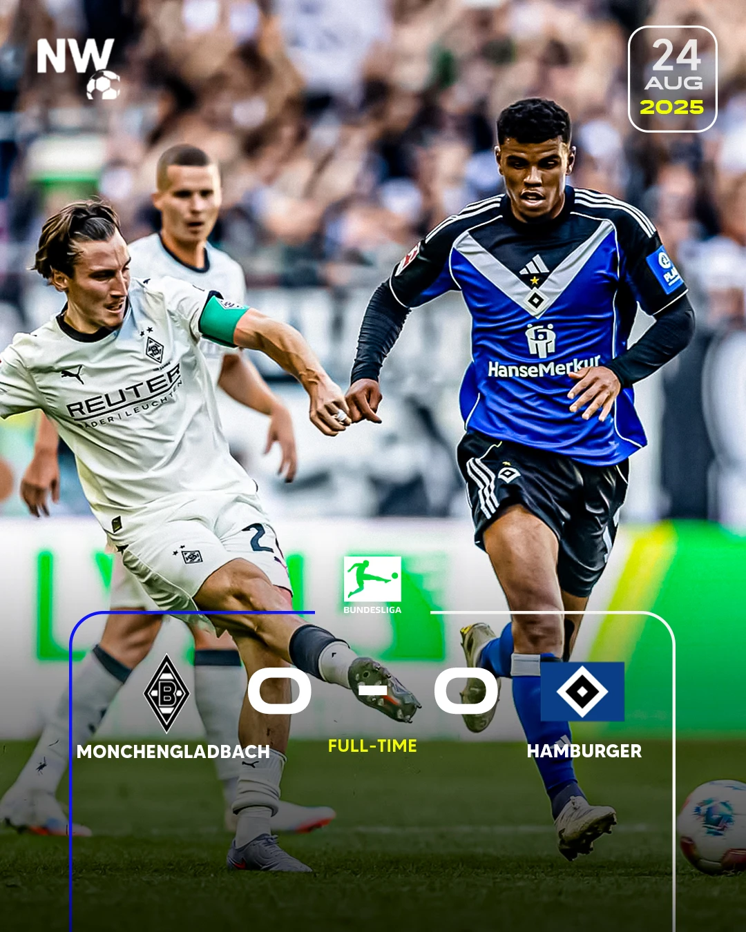 Moenchengladbach Vs Hamburg 0-0, Kevin Diks Debut di Bundesliga